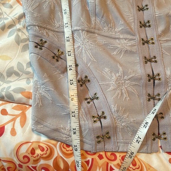 Free people don’t look back bustier top chambray sky blue size large - Picture 7 of 7